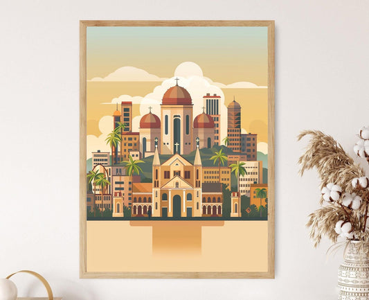 Affiche Éthiopie – Poster Cathédrale de la Sainte-Trinité et Musée National