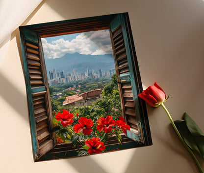 Affiche Vue Ouverte sur Caracas – Poster Décor Skyline Vénézuélienne