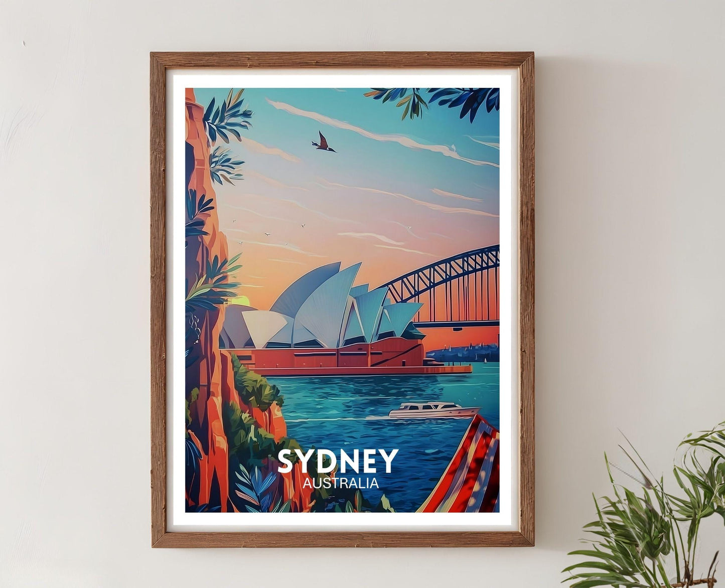 Affiche Sydney – Poster Opéra et Ville d’Australie
