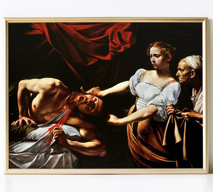 Affiche Caravage Judith Décapitant Holopherne – Art Baroque Religieux