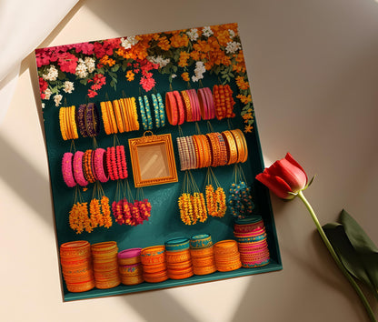 Affiche Art de Henna Indien – Poster Mehndi & Décor de Mariage