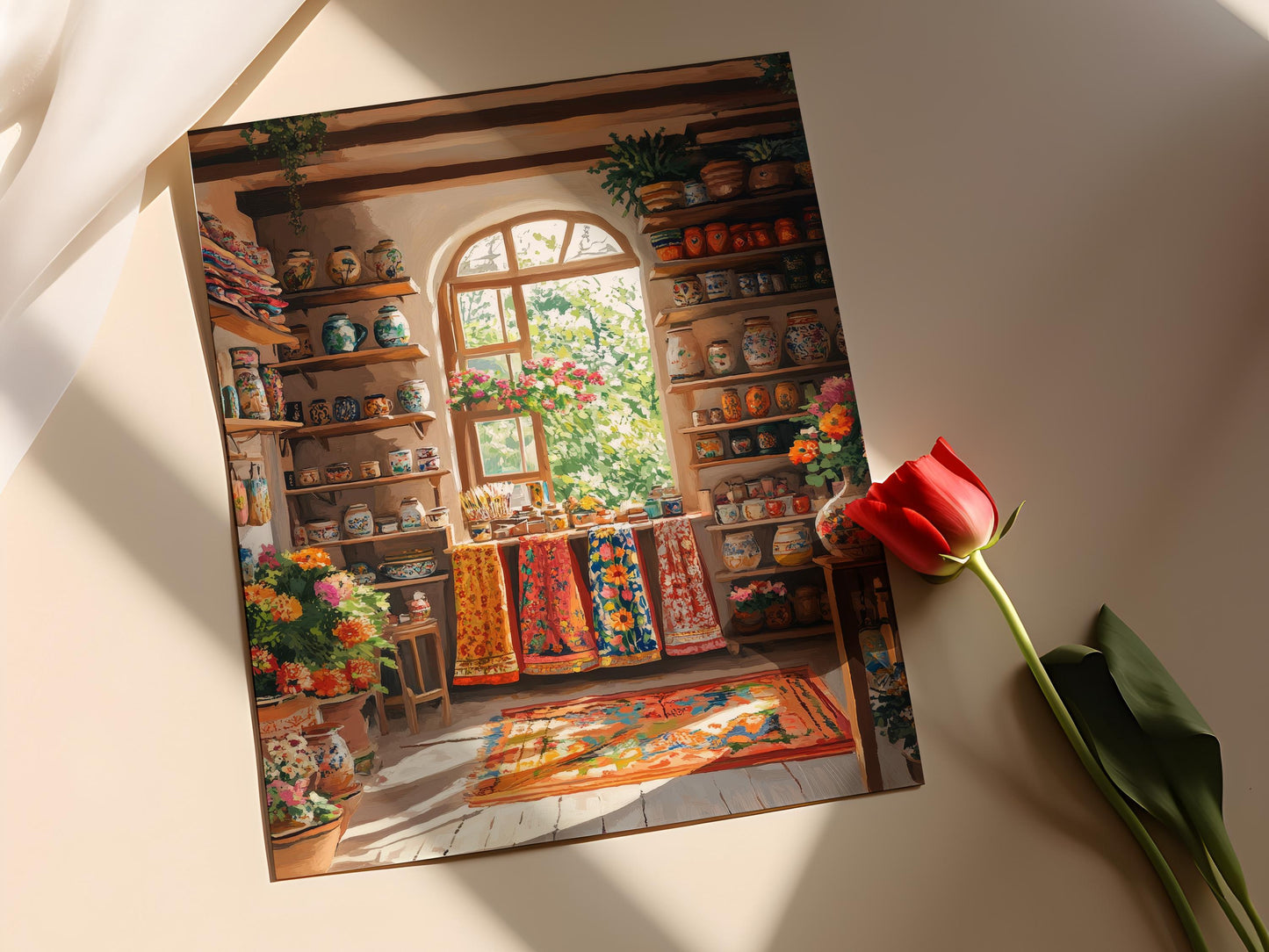 Affiche Lahore – Poster Art Phulkari, Illustrations de Pottery Artisanale