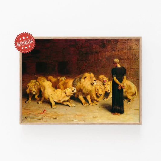 Affiche Daniel dans la fosse aux lions – Poster de Rivière (1872)