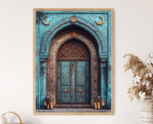 Affiche Porte Ali – Illustration Zulfiqar, Arche en bois, Entrée Alevi