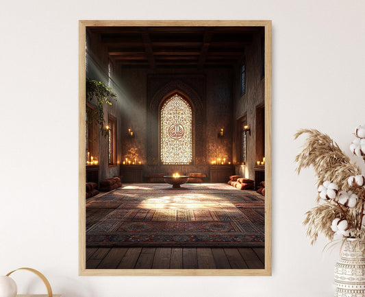 Affiche Cérémonie Cem – Illustration Semah, Bol Sacré, Calligraphie Ali