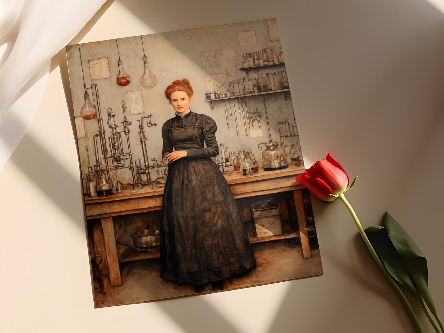 Affiche Marie Curie – Poster Art de la Pionnière Scientifique