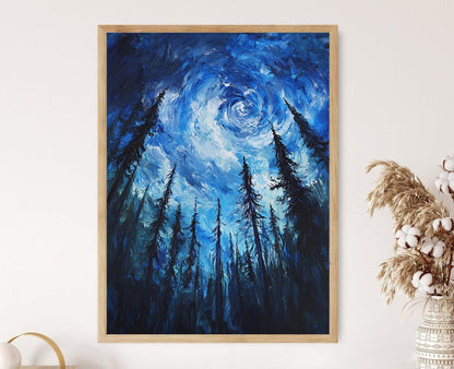 Affiche Forêt Mystique – Poster Art Nature, Style Emily Carr