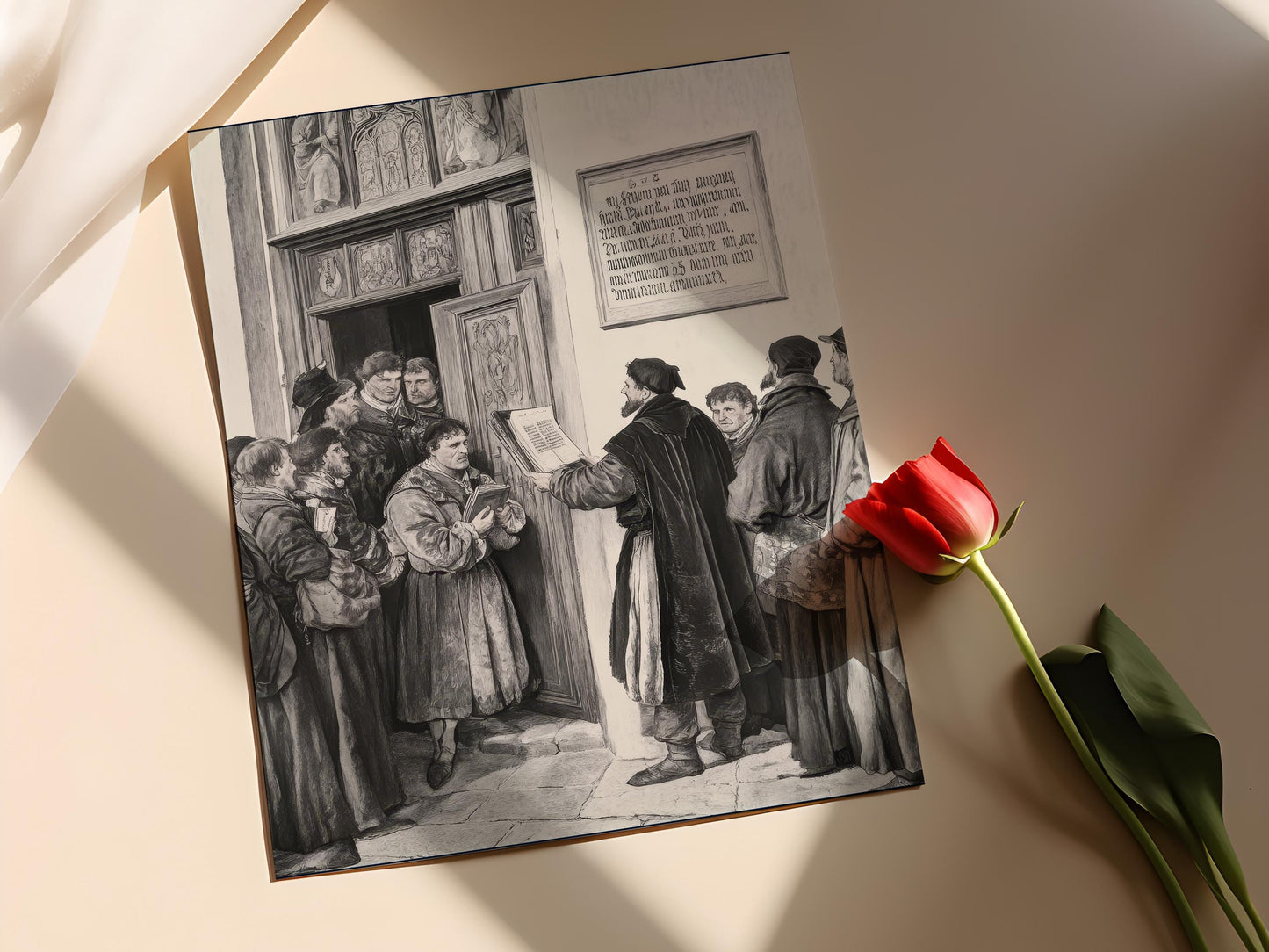 Affiche Réforme – Imprimé Art des 95 Thèses de Martin Luther