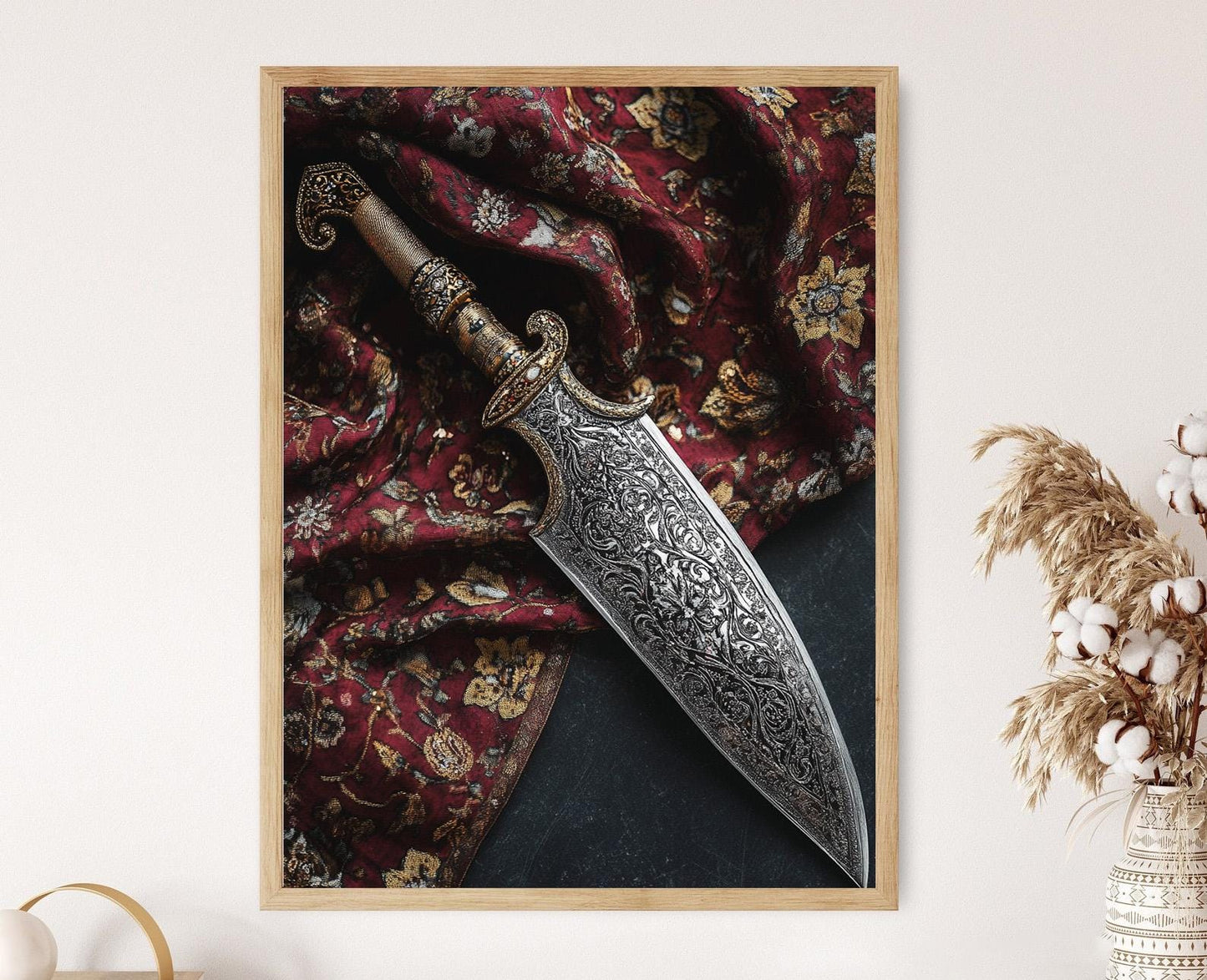 Affiche Kirpan Sikh – Impression artistique de sabre, décor culturel Sikh