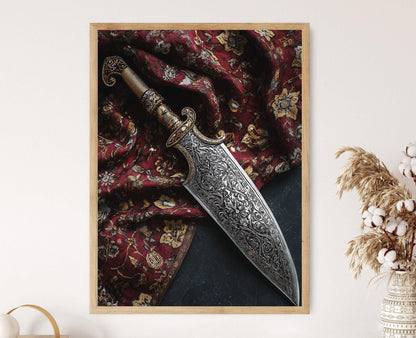 Affiche Kirpan Sikh – Impression artistique de sabre, décor culturel Sikh