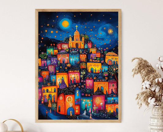 Affiche Nuit des Rábanos – Illustration du Festival des Radis à Oaxaca