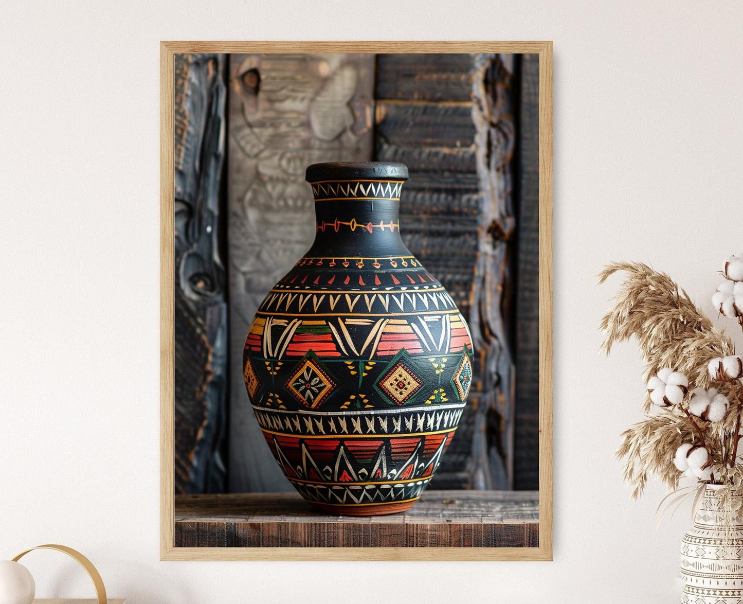 Affiche Art de la Poterie Zoulou – Poster Céramiques Africaines Décoratives