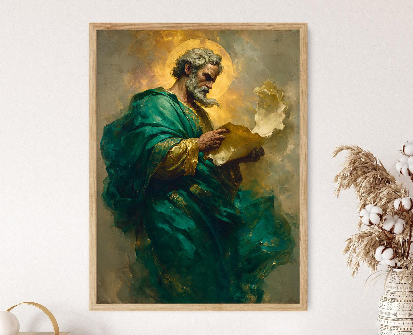 Affiche Saint Jude – Impression Art : Halo Doré, Décor Religieux