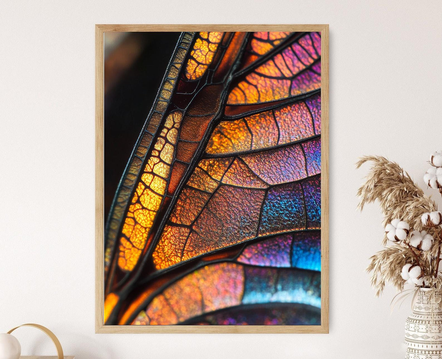 Affiche Libellule – Poster Art avec Détails Macro Intriqués