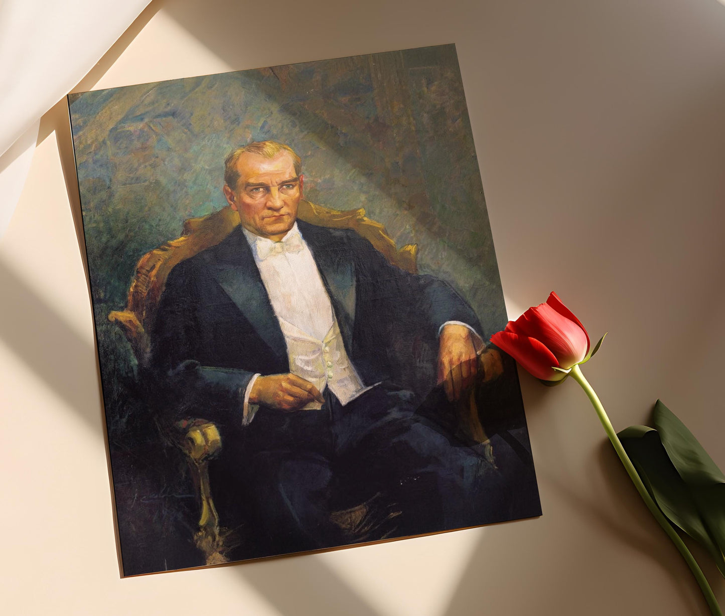 Affiche Vintage Atatürk – Imprimé de l’Artiste Ibrahim Çalli