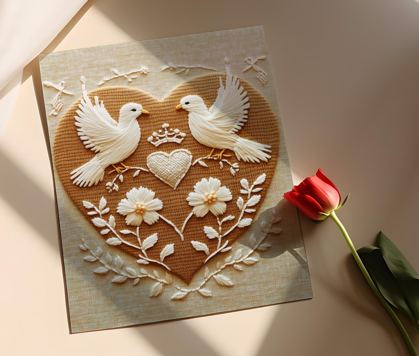 Affiche Mariage Schwalm – Poster Illustration de l'Art Populaire Allemand