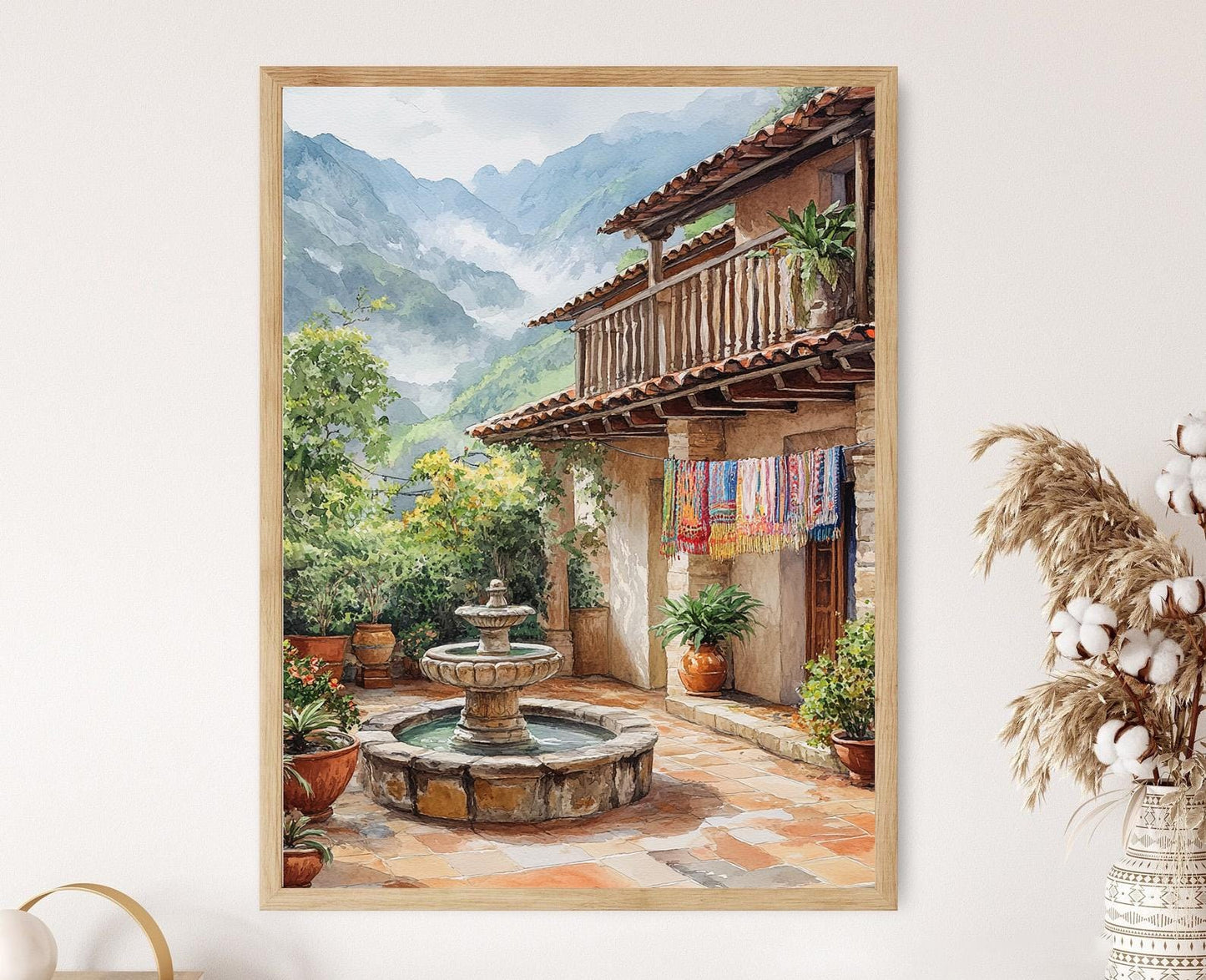 Affiche San Cristóbal – Poster Détail de la Fontaine de Chiapas