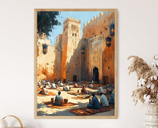 Affiche École du Désert de Marrakech – Illustration Maliki et Clayons