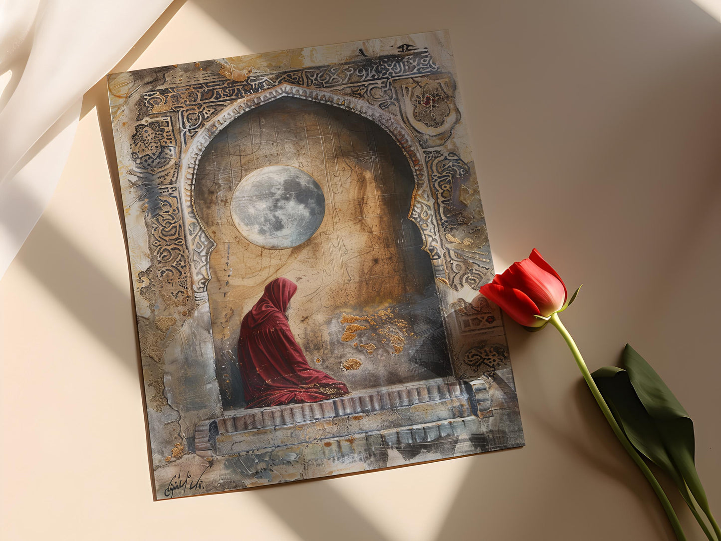 Affiche Art Islamique Traditionnel – Poster Calligraphie Arabe Décorative