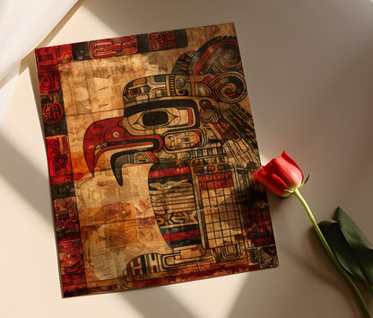 Affiche Calendrier Maya – Art Ancien, Décor Culturel Murale