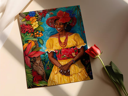 Affiche Jamaïque – Impression Art Déco Tropicale Éclatante