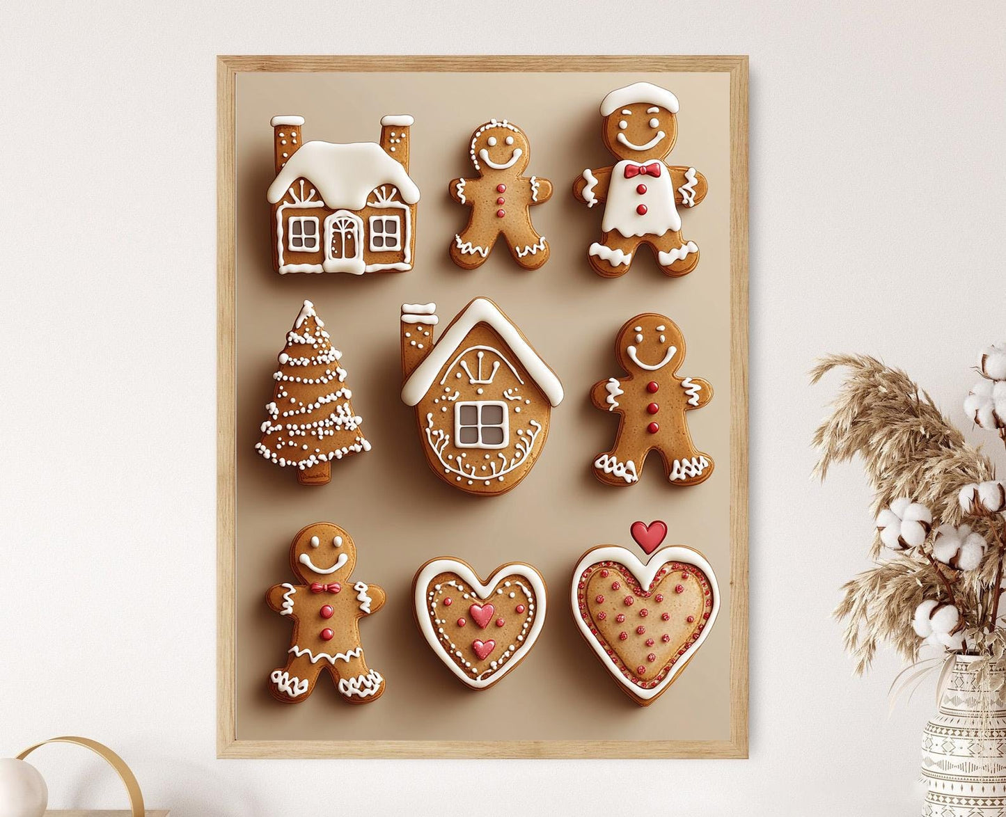 Affiche Sablés de Noël – Art Imprimé de Délices et Décor de Fête