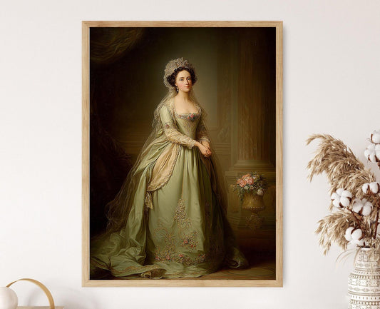 Affiche Éléonore d'Aquitaine – Poster Illustration de la Reine Médiévale