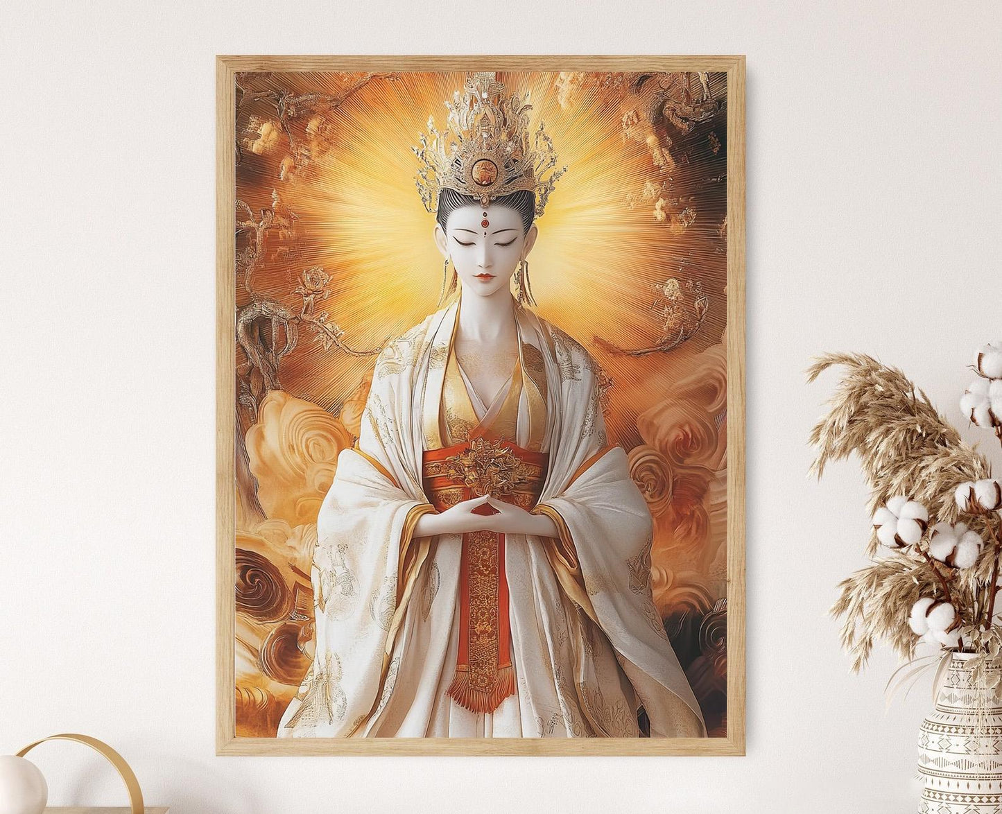 Affiche Amaterasu – Poster Art de la Déesse du Soleil Japonais