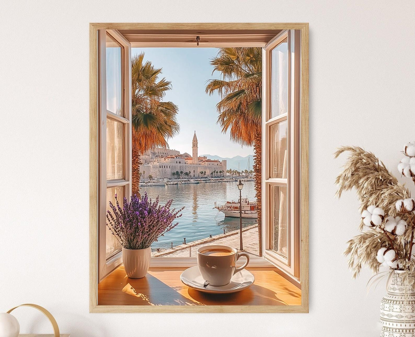 Affiche Dioclétien – Poster du Palais Dioclétien et Riva en Croatie