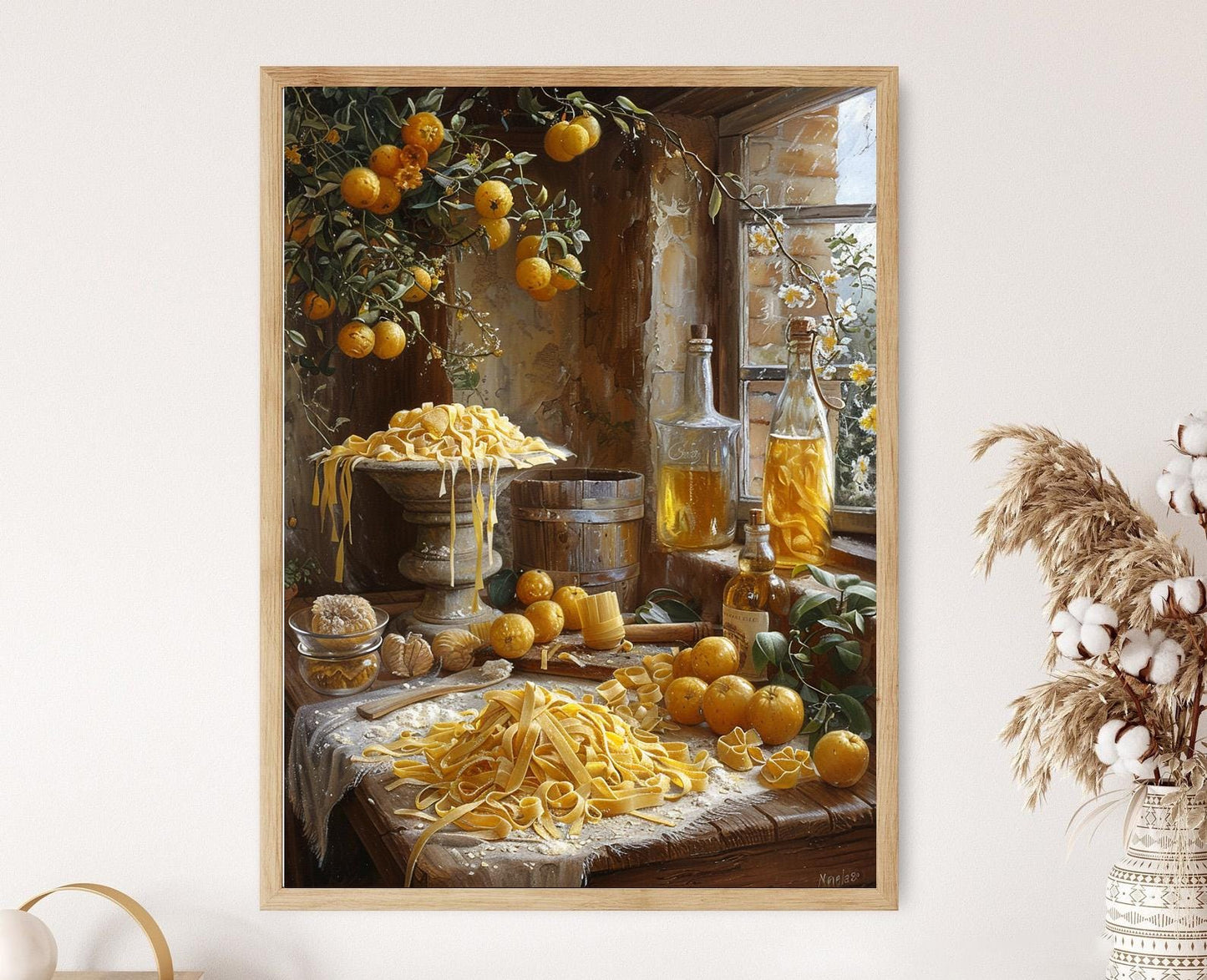 Affiche Cuisine Italienne – Poster Art culinaire de pâtes délicieuses