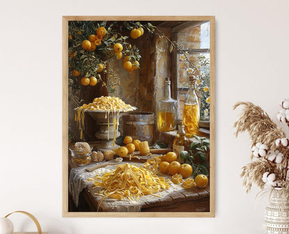 Affiche Cuisine Italienne – Poster Art culinaire de pâtes délicieuses