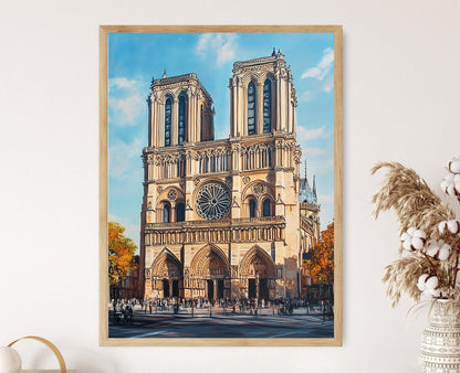 Affiche Dynastie Capétienne – Poster de la Cathédrale Notre-Dame