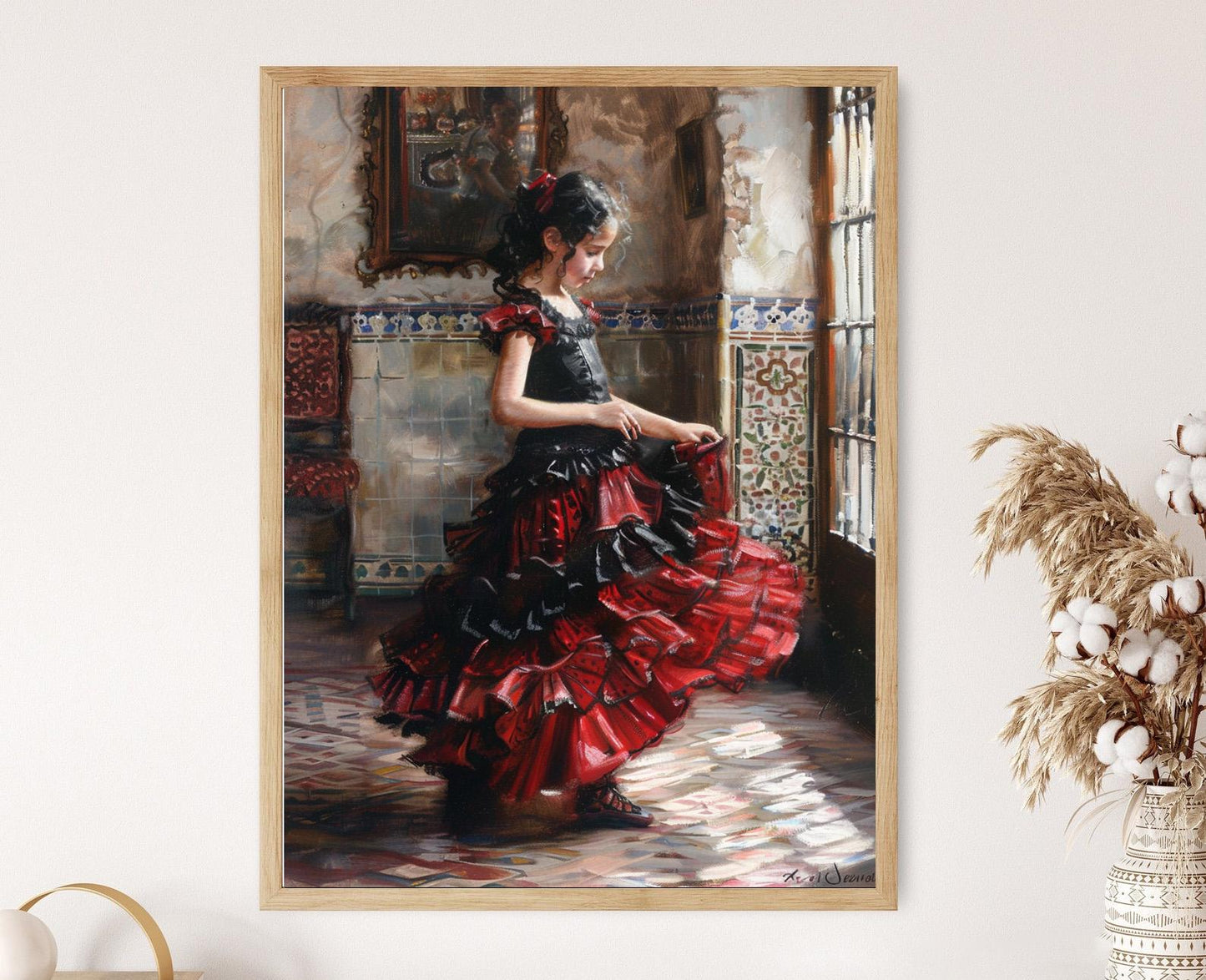 Affiche Danseuse Flamenco – Impression Art Dynamique et Vibrante