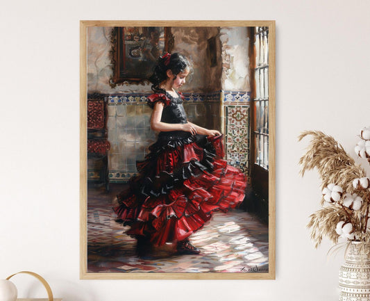 Affiche Danseuse Flamenco – Impression Art Dynamique et Vibrante