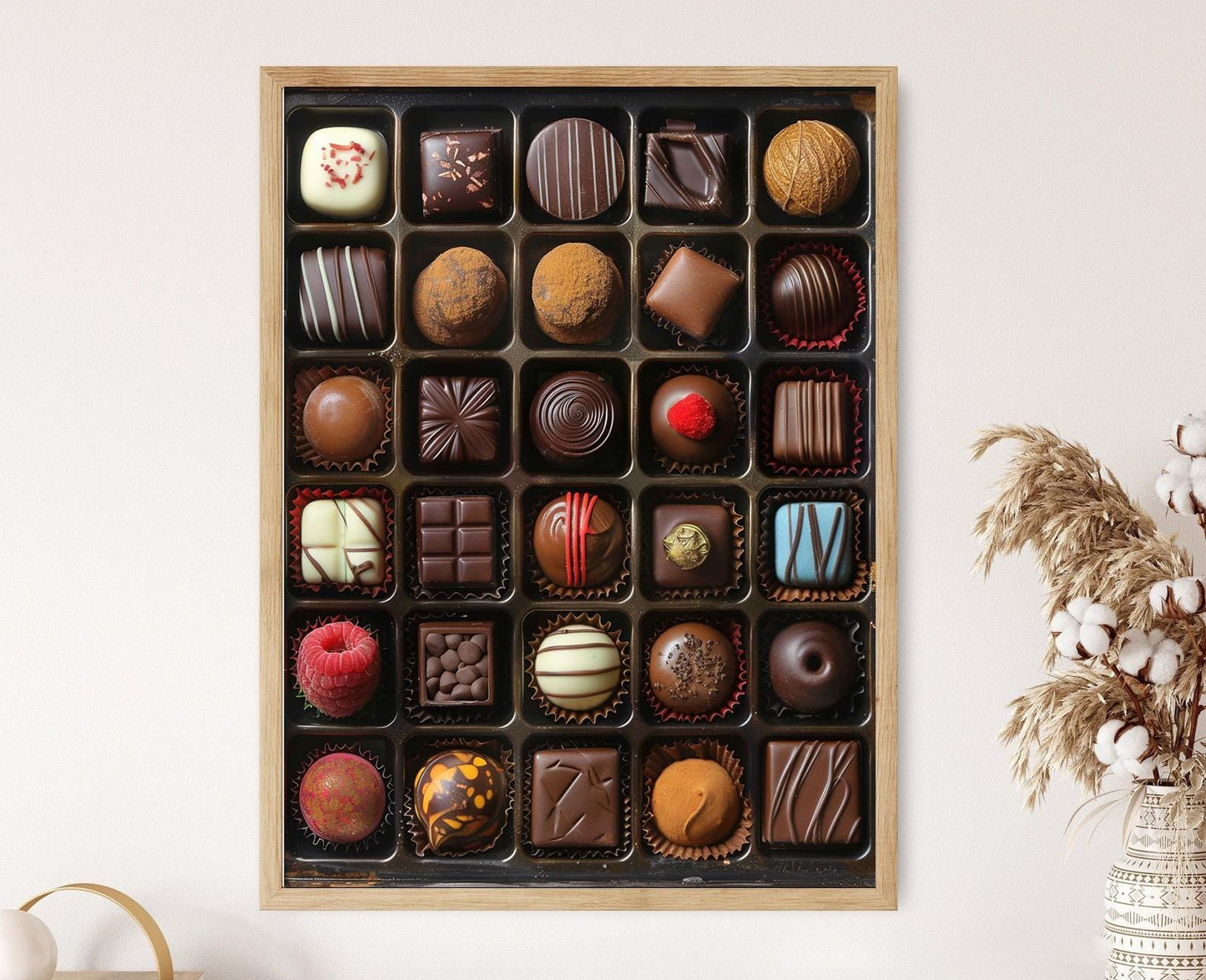 Affiche Chocolat – Impression d'art élégante sur les douceurs