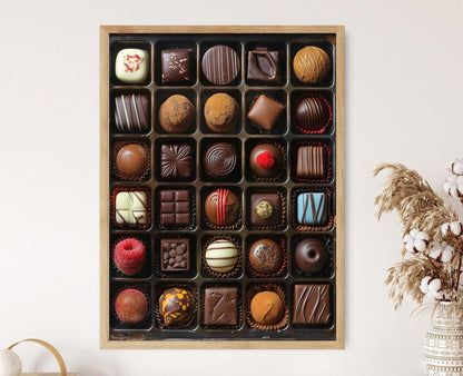 Affiche Chocolat – Impression d'art élégante sur les douceurs