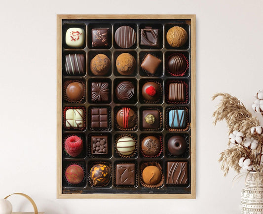 Affiche Chocolat – Impression d'art élégante sur les douceurs