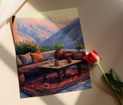 Affiche Sulaymaniyah - Poster Art Kilim Kurde pour Patio