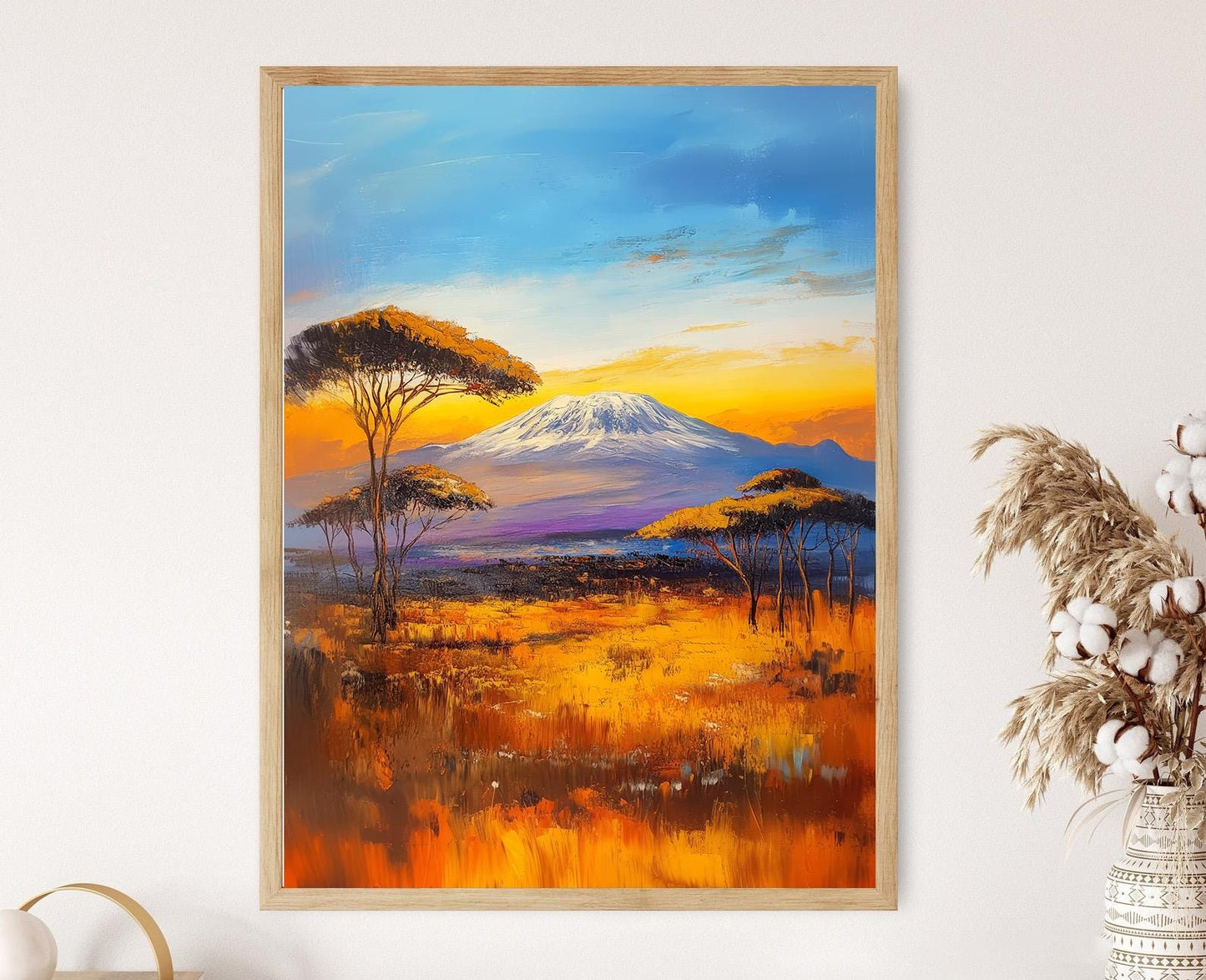 Affiche Lever de soleil sur le Kilimandjaro – Décor mural africain