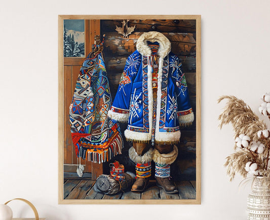 Affiche Art Inuit – Poster Peinture du Patrimoine Arctique