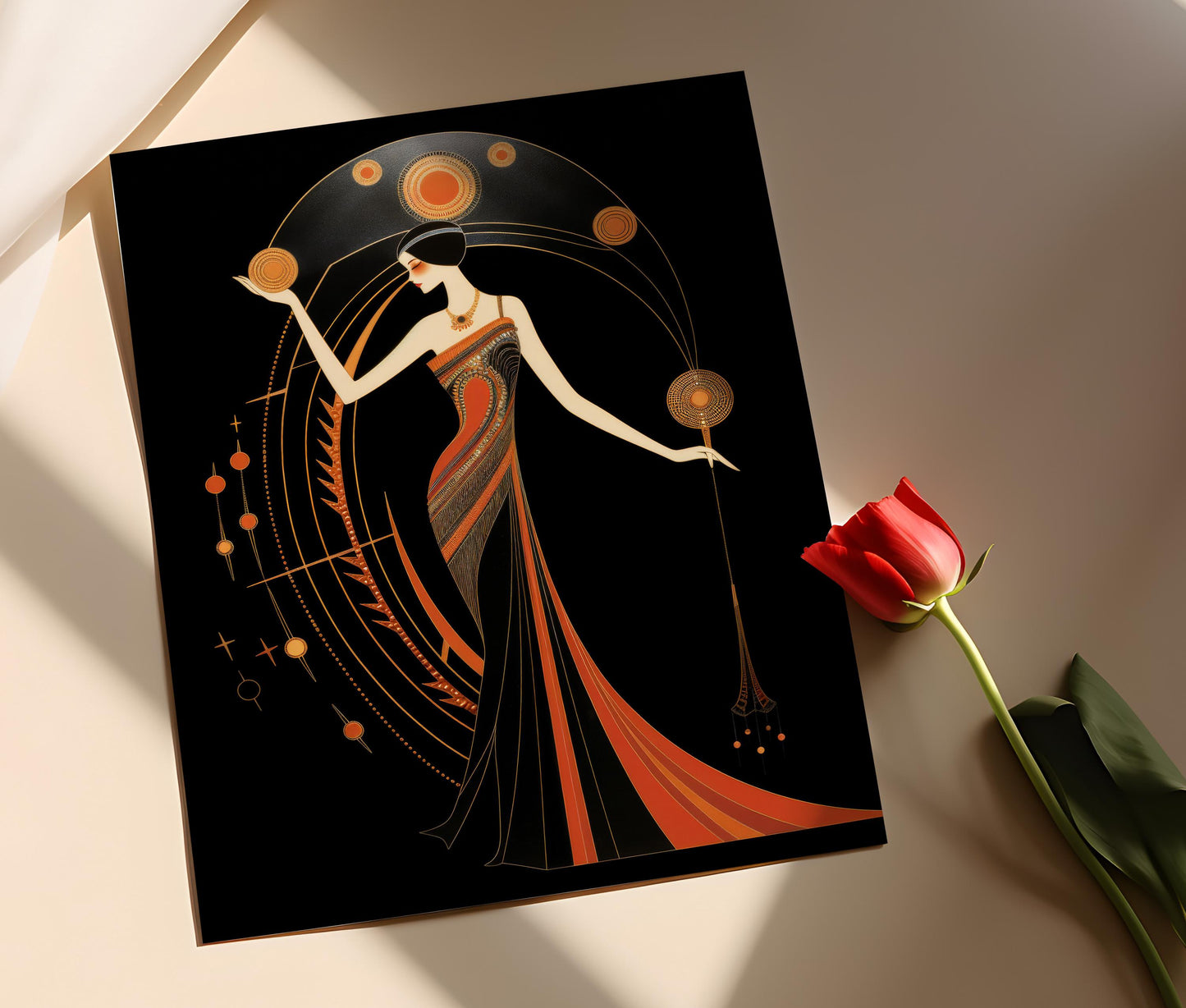 Affiche Art Déco Femme – Poster Style Gatsby Édition Artistique