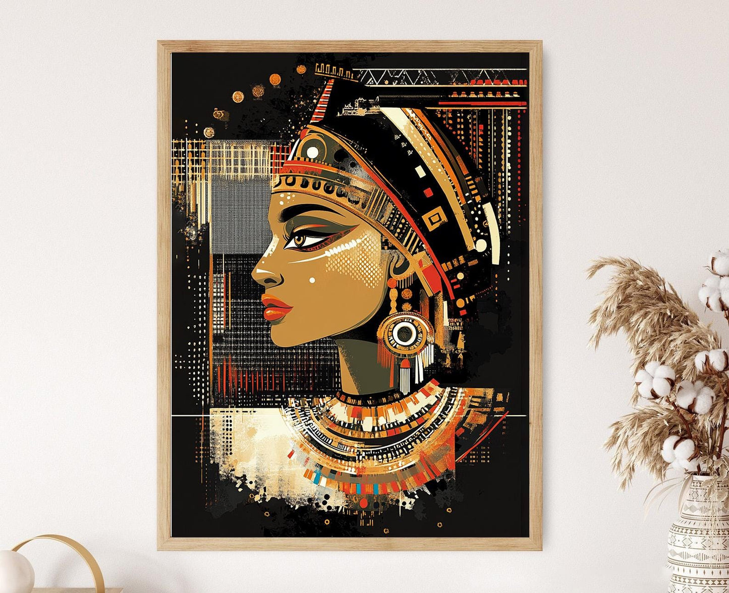 Affiche Princesse de Nubie – Poster Art Égyptien Africain