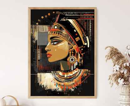 Affiche Princesse de Nubie – Poster Art Égyptien Africain