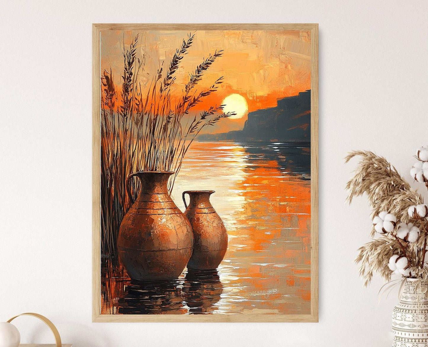 Affiche Art Nubien – Poster Coucher de soleil sur le Nil