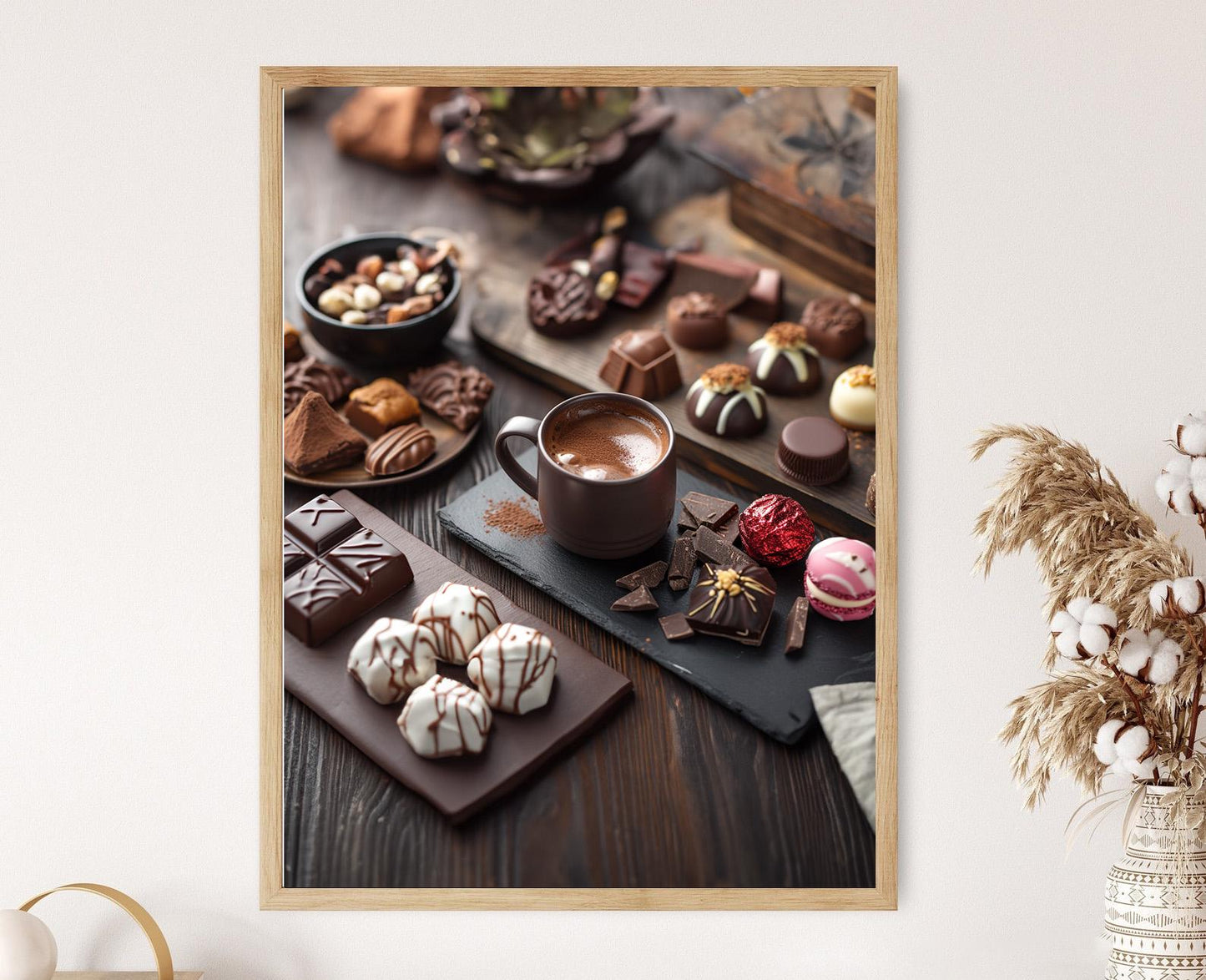 Affiche Chocolat et Café – Poster Décor Gourmand pour Boissons