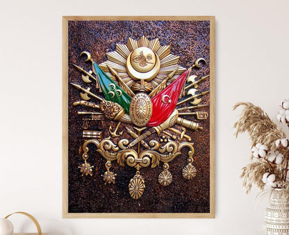 Affiche Blason Ottoman – Poster Illustration du Symbole Impérial