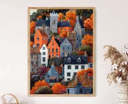 Affiche Kilkenny Animé – Poster Peinture d'un Château Historique Irlandais