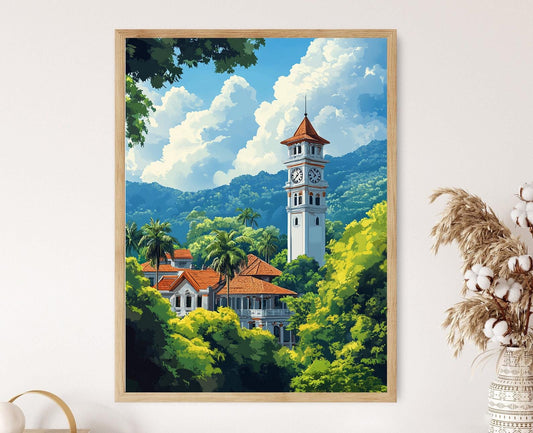 Affiche Taiping Perak – Poster d'Art, Tour de l'Horloge, Architecture Coloniale