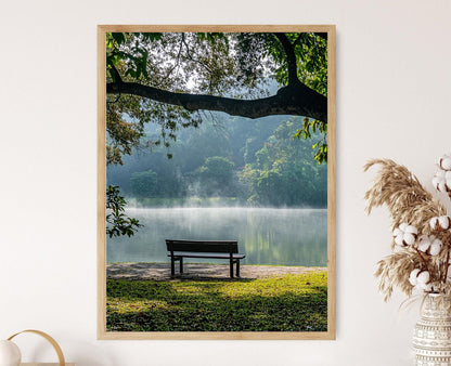 Affiche Taiping Lake Gardens – Impression artistique de matin brumeux