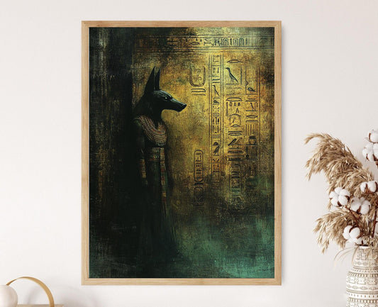 Affiche Anubis – Poster Gardien des Enfers et Tombe Sacrée